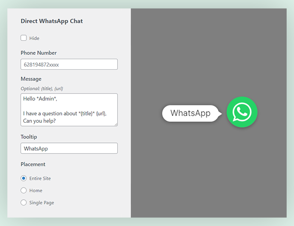 Direct WhatsApp Chat