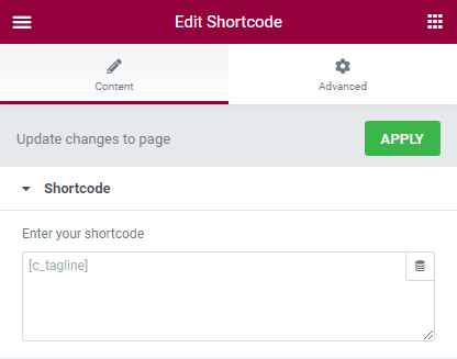 Shortcode