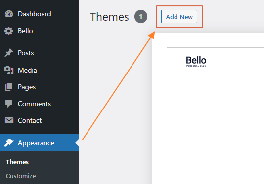 Update Theme Bello - Manual 1