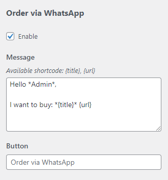 Order via WhatsApp - eiShop