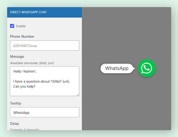Direct WhatsApp Chat